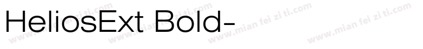 HeliosExt Bold字体转换
